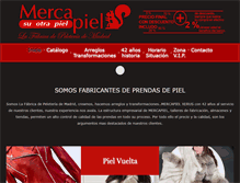 Tablet Screenshot of mercapiel.com